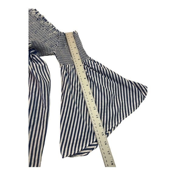 Zara Striped Off The Shoulder Mini Dress Woman Medium - Picture 9 of 9